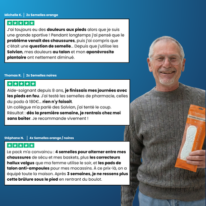 Semelles anti-douleur plantaire
