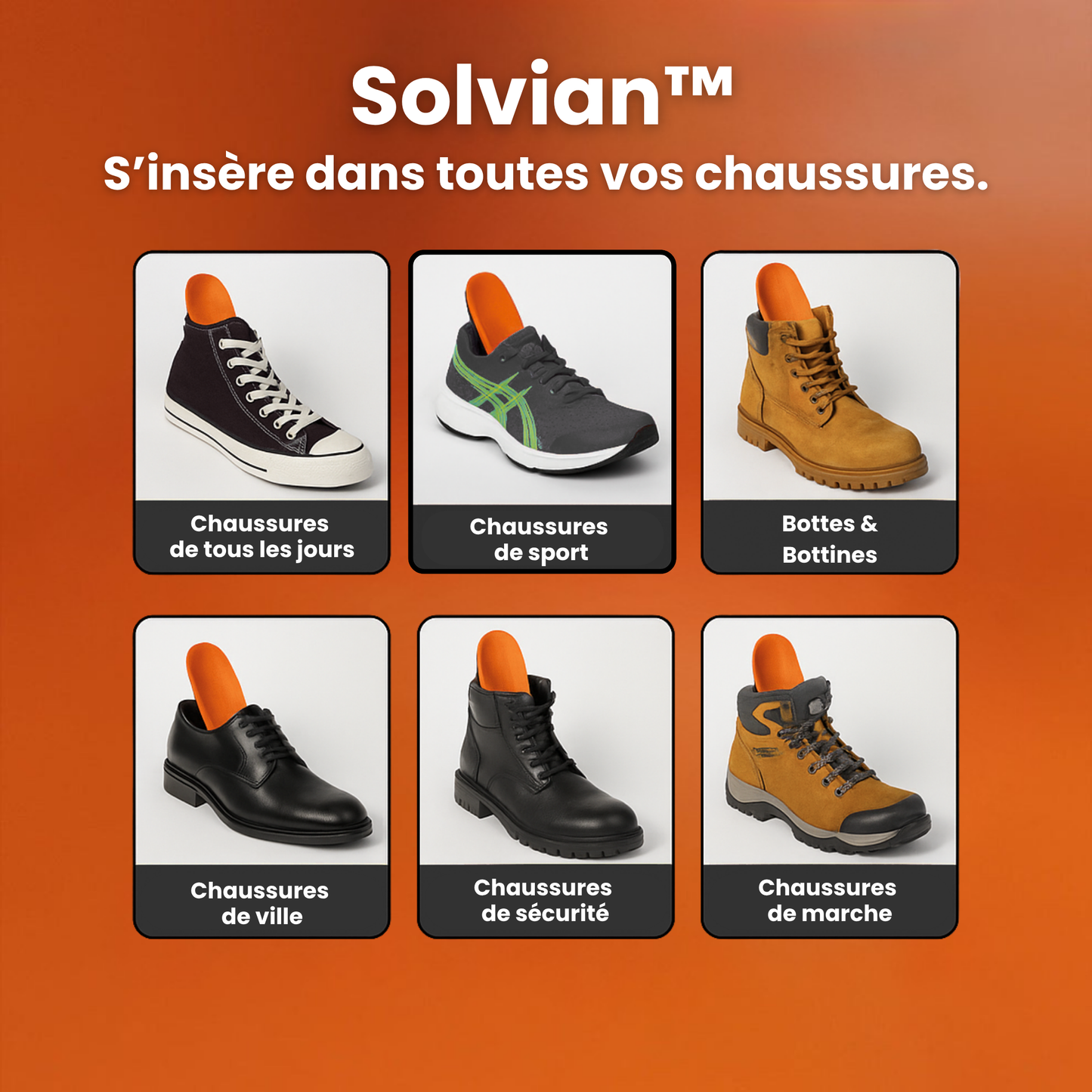 Semelles anti-douleur plantaire