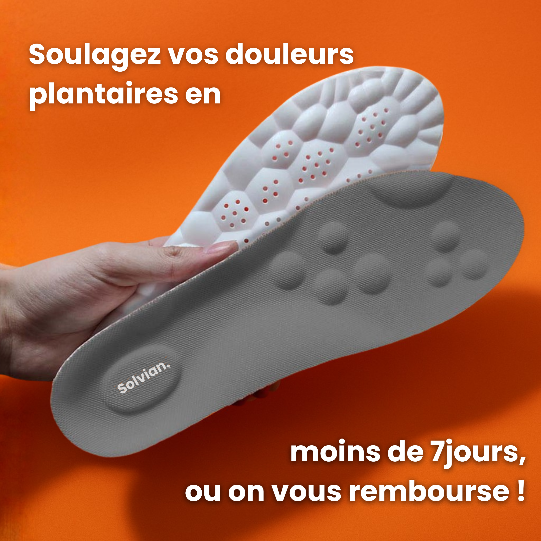 Semelles anti-douleur plantaire