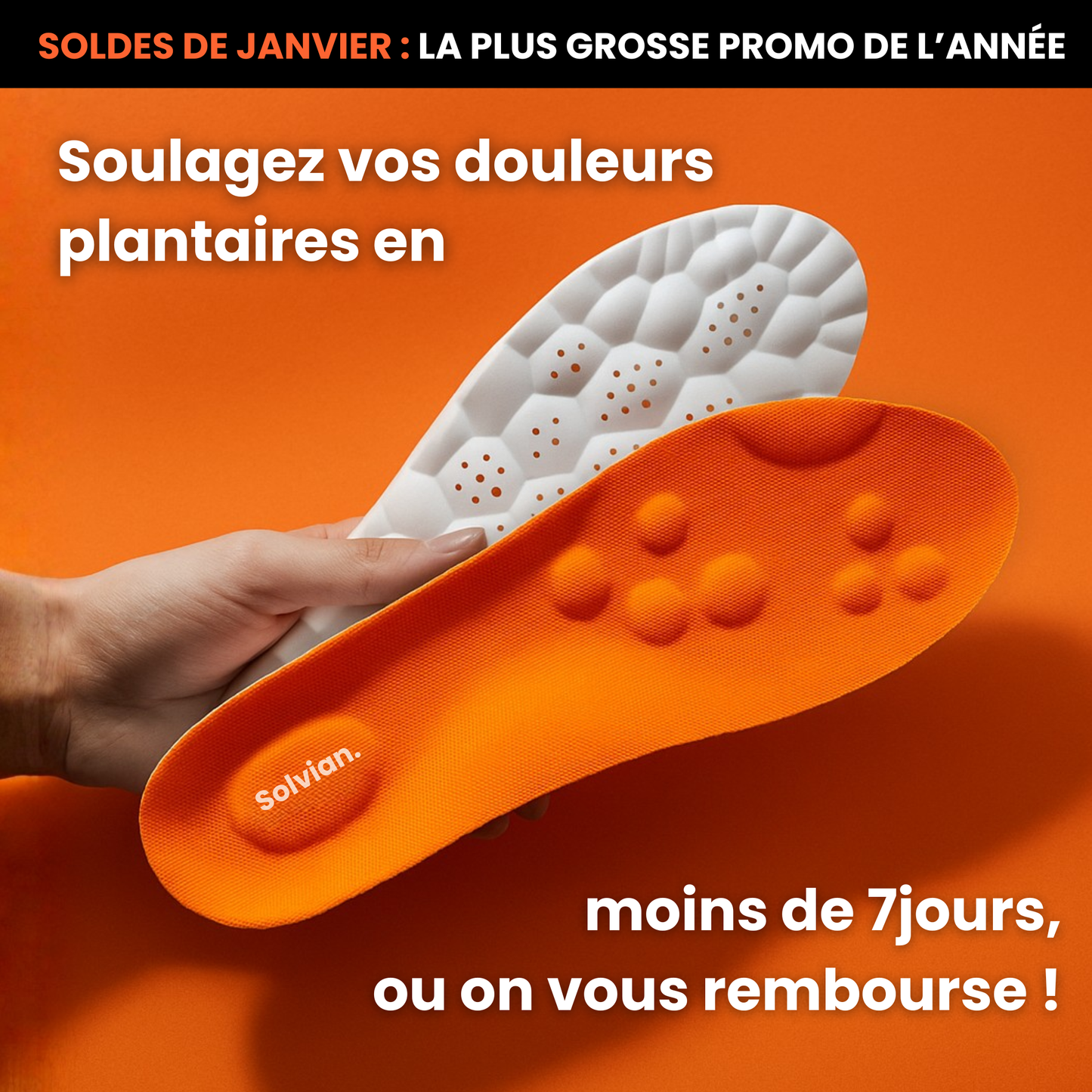Semelles anti-douleur plantaire