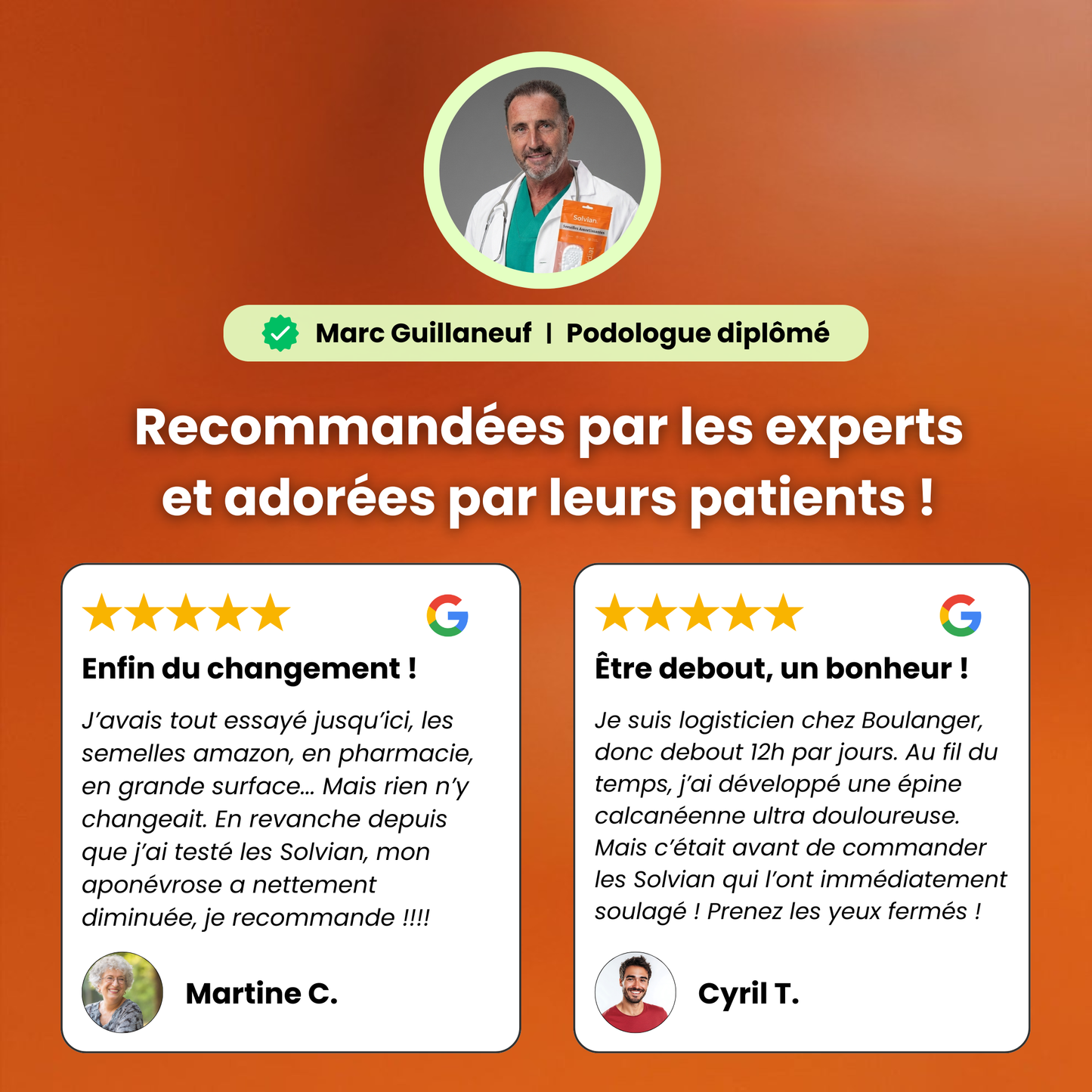 Semelles anti-douleur plantaire