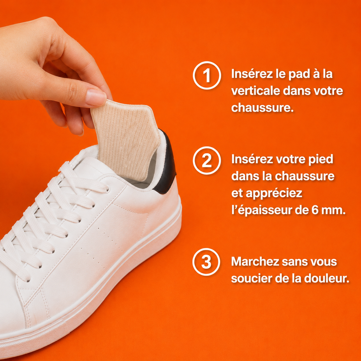 10 Pads De Talon Anti-Ampoules