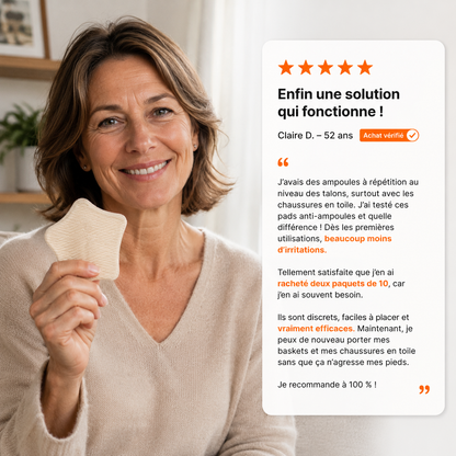 10 Pads De Talon Anti-Ampoules